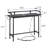 Modern Industrial Console Entryway Table with Power Outlets and USB Ports, Narrow Sofa Table with Metal Frame and Engineered Wood Top-1069811219-1069811216