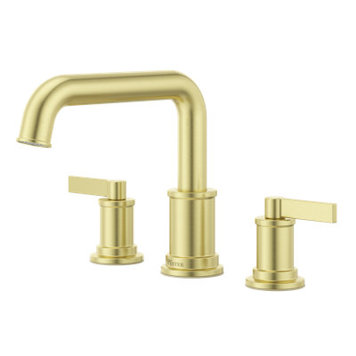 Havenridge 2-Handle Roman Tub Filler Trim Kit in Brushed Gold