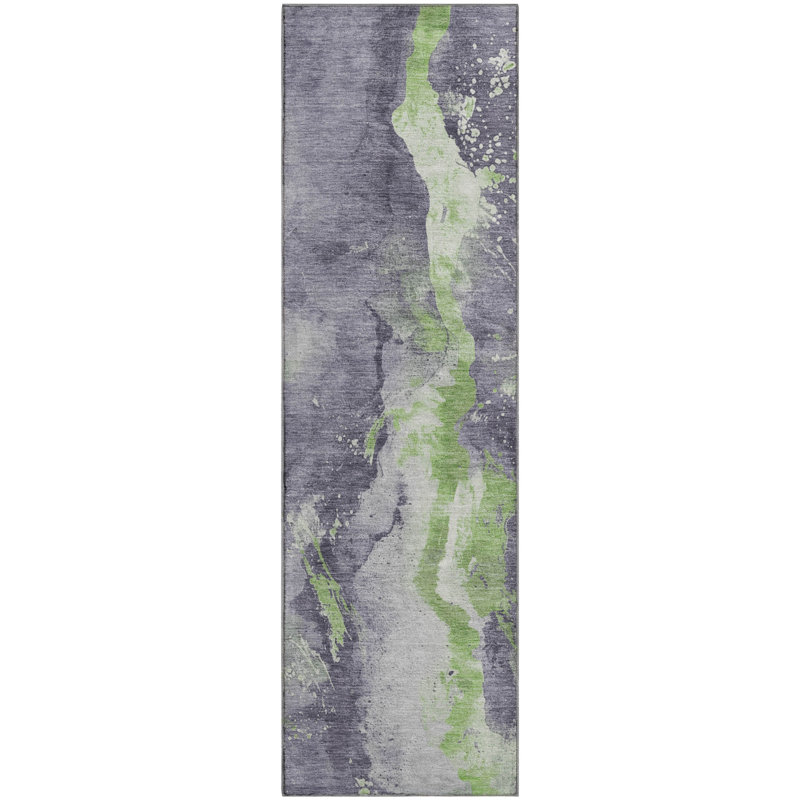 Premium Machine Washable Varroville AMF1712 Abstract Rug, Runner 2'3" x 7'6"
