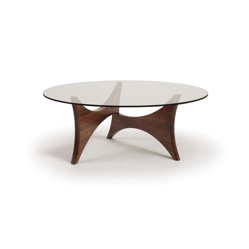 Table basse Pivot Statements, H 16,5 po x L 42 po x l 42 po, Transparent
