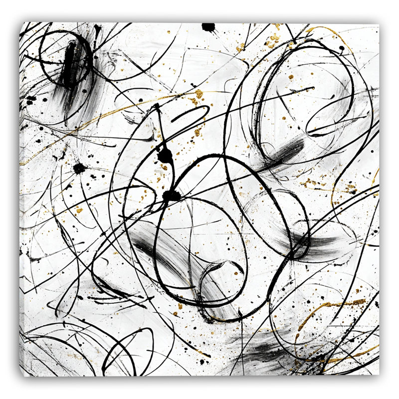 Art mural sur toile tendue monochrome, H 20 po x l 20 po