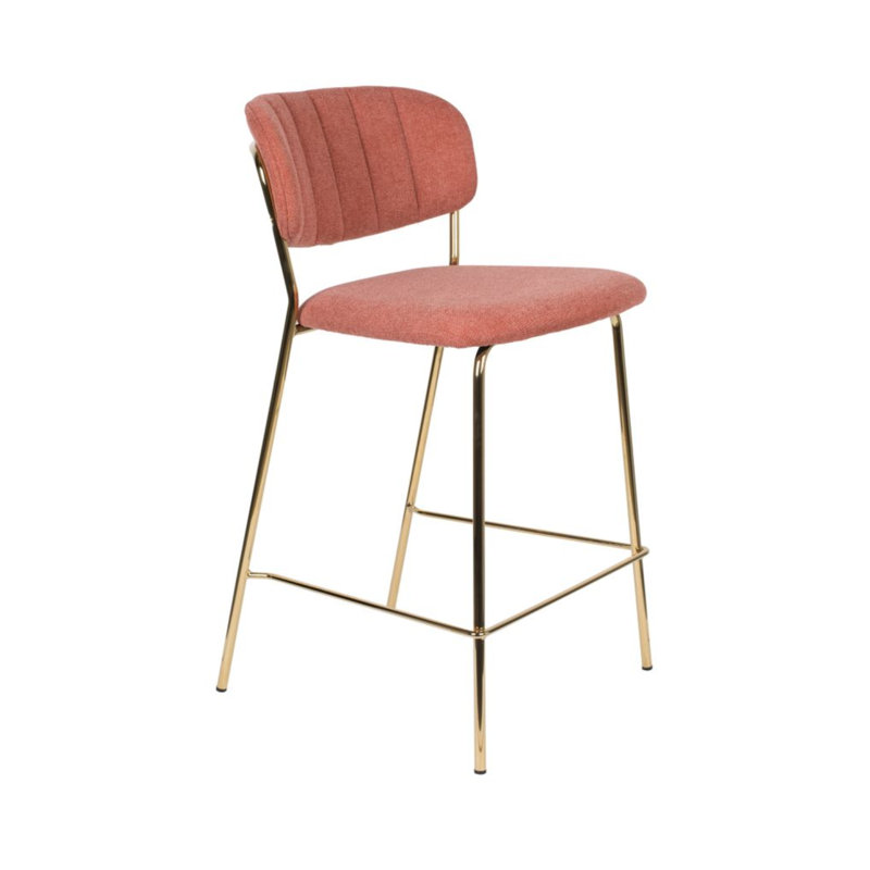 Jolien 26'' Counter Stool, Gold, Pink