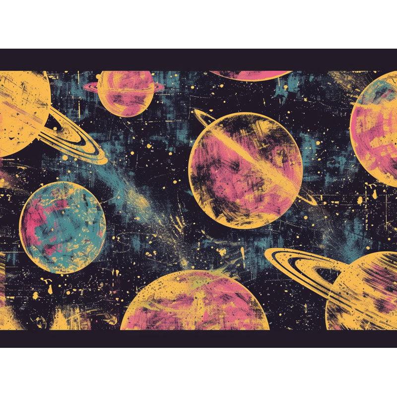 Coussin décoratif Space, sergé de coton Art, H 26 po x l 26 po