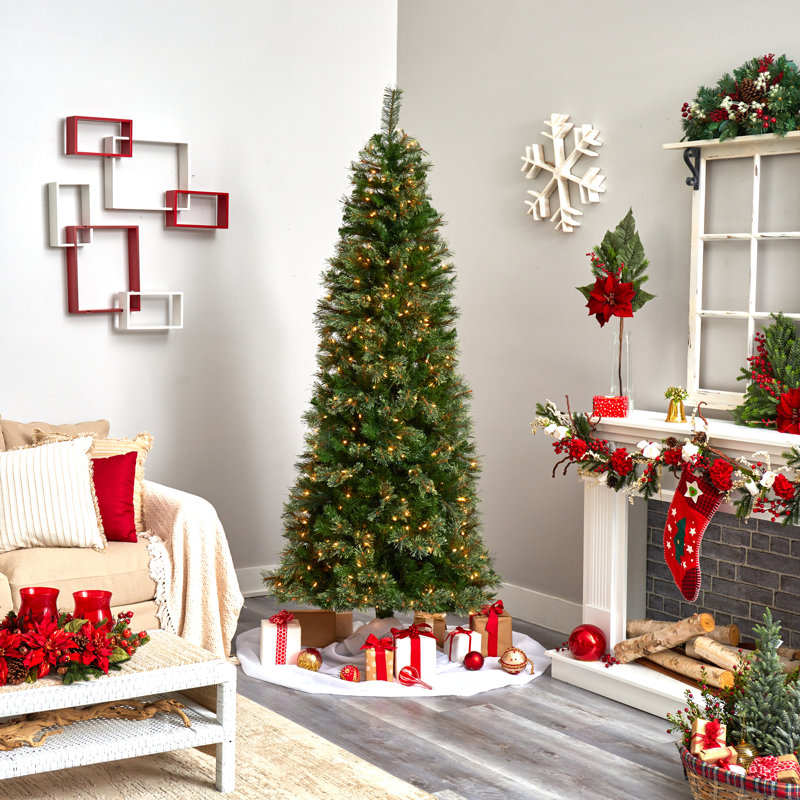Easy Set-Up 7.5' Lighted Christmas Tree