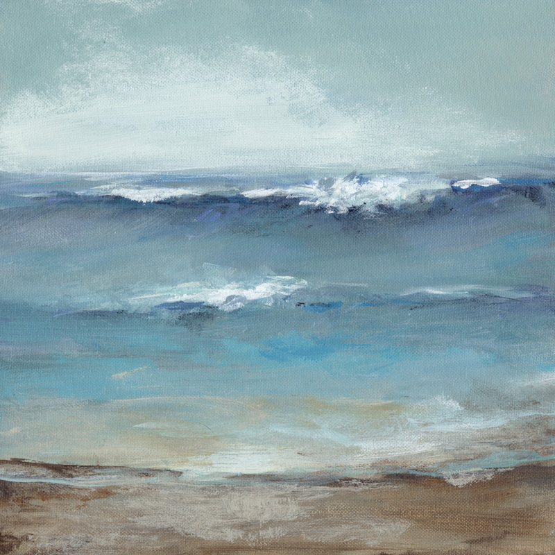 Home By The Sea by Christina Long - Wrapped Canvas Print, 30cm H x 30cm W