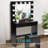 Maddis Vanity Set with Lighted Mirror and Large Drawer-1098401834