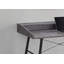 Bureau d'ordinateur, bureau personnel, ordinateur portable, tablettes de rangement, travail, métal noir, contemporain, moderne