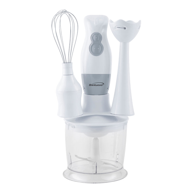 Brentwood 2 Speed Hand Immersion Blender, White