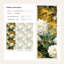 Papier peint floral, rouleau double amovible doré