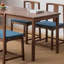 Walnut Solid Wood Dining Table-99714088