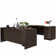 Negin 100.4'' U-shaped Desk with File Cabinets