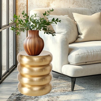 Table de bout Modern Golden Stack