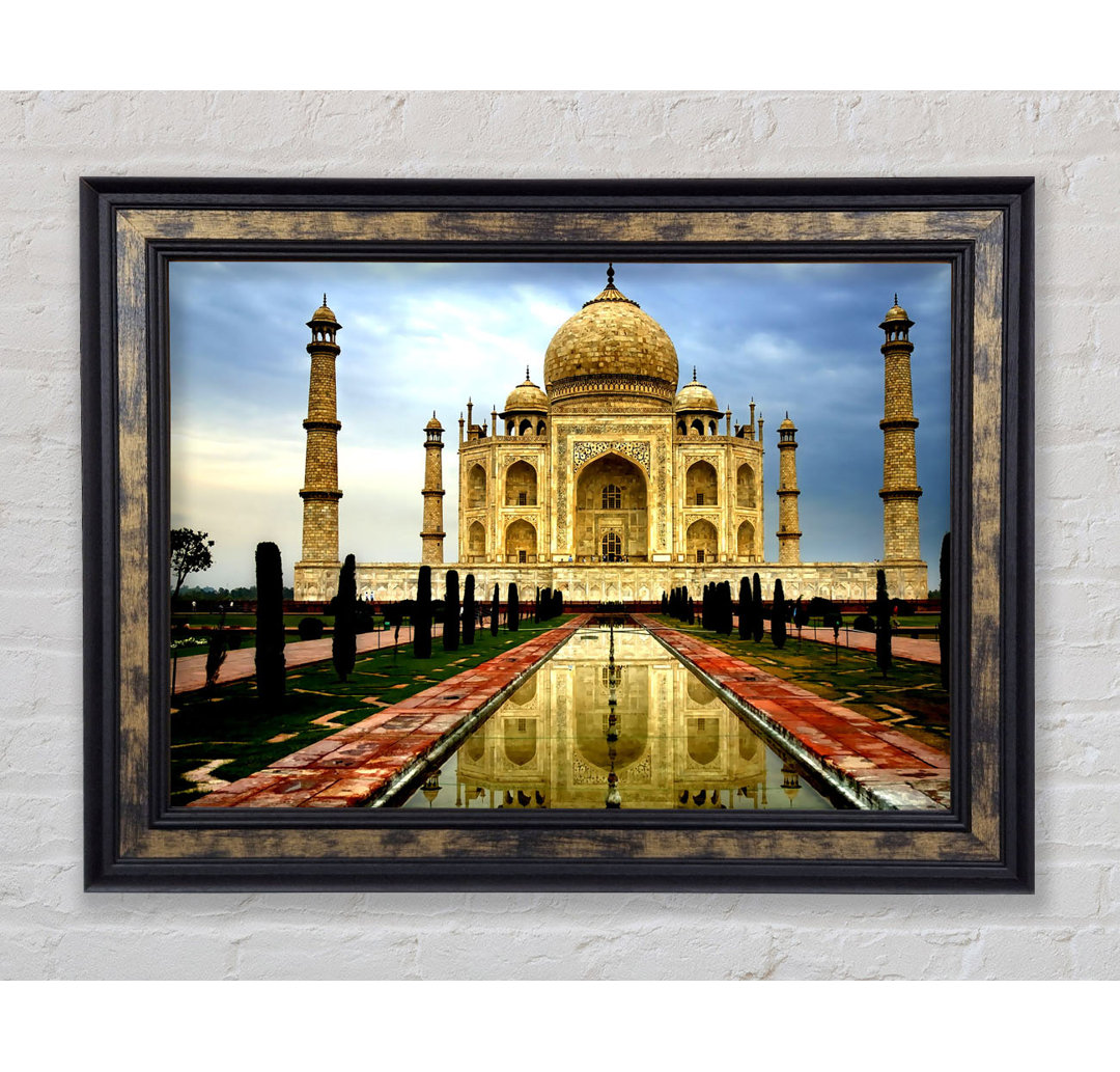 Taj Mahal India Reflections - Einzelner Bilderrahmen Kunstdrucke