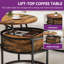 Rothwell Lift Top  Coffee Table ,Extendable Round Cocktail Table-783565091-772208948-772207710