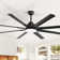 8 Aluminum Blades Modern Classic Smart Large Ceiling Fan With Light And Control And App Function