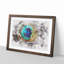 Delicate Peacock Feather - Single Picture Frame Painting on MDF-56874111-56874112