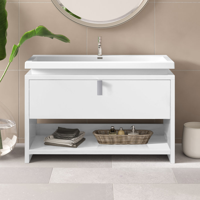Ensemble de meuble-lavabo simple 47 po Ovando, Blanc