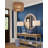 Arvi Bone Round Wall Mirror