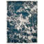 Crayton Machine Made Heatset Polypropylene Area Rugs  - Ivory Blue Colour, Abstract Modern Design, Low Pile Machine Made Area Rugs for Living Room, Bed Room-30779424