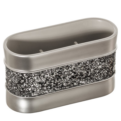 Organisateur de maquillage en nickel brossé