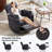 Luxurious Swivel Rocker Manual Recliner with Adjustable Pillows for Ultimate Comfort-339729844