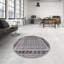 Tapis géométrique gris / bleu / brun-1477622111