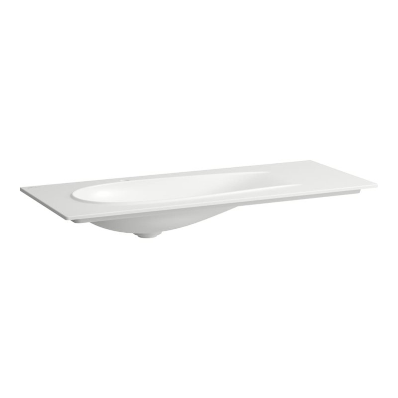 Ilbagnoalessi 47.25'' L Bathroom Sink, No Faucet Hole, Matte White
