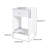 Modern White Scalloped Edge Nightstand With Drawer And Open Shelf, Minimalist Bedside Table For Bedroom, Kids Room, Girls' Room, Cute Side Table With Storage