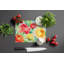 Ranunculus in Watercolor Glass Cutting Board Large