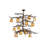 Amaliya 12 - Light Dimmable Tiered Chandelier
