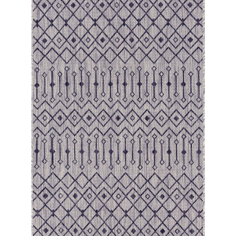 Jaylah Geometric Indoor / Outdoor Rug, Rectangle 4'1" x 6'1"