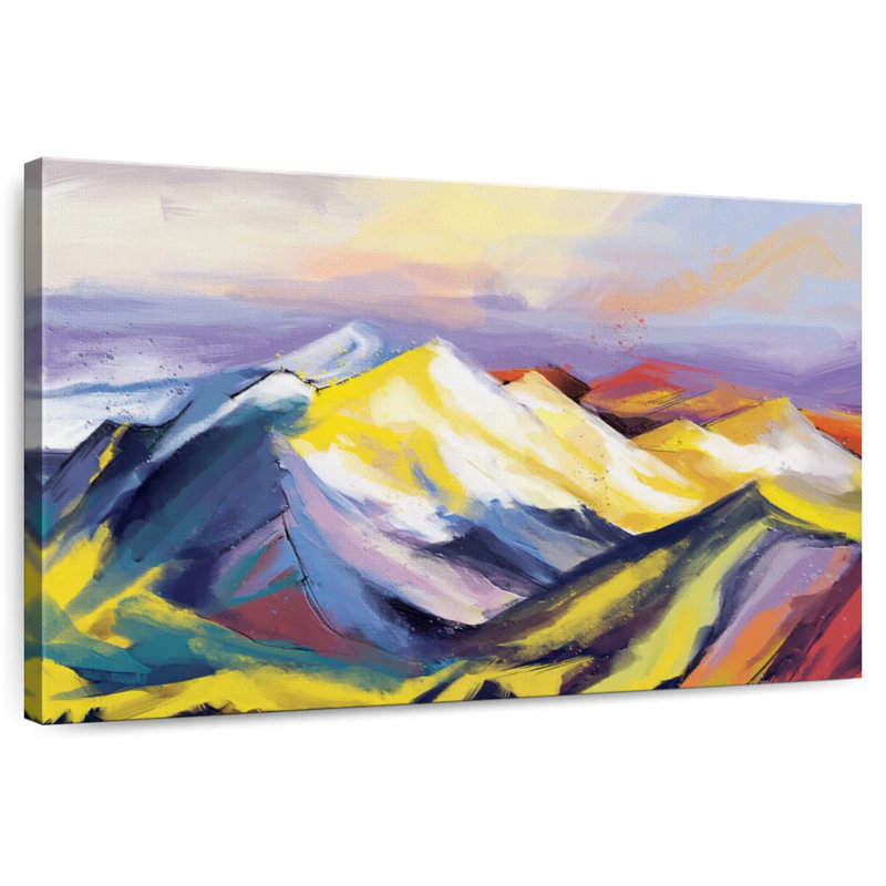Paysage abstrait Avery Ridge, H 34 po x l 51 po