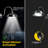 150W Equivalent LED Black Solar Motion Barn Area Light, 5000K, Wall-Mounted
