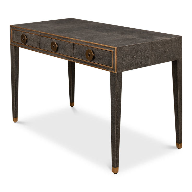 Shagreen Writing Desk, Antique Gray
