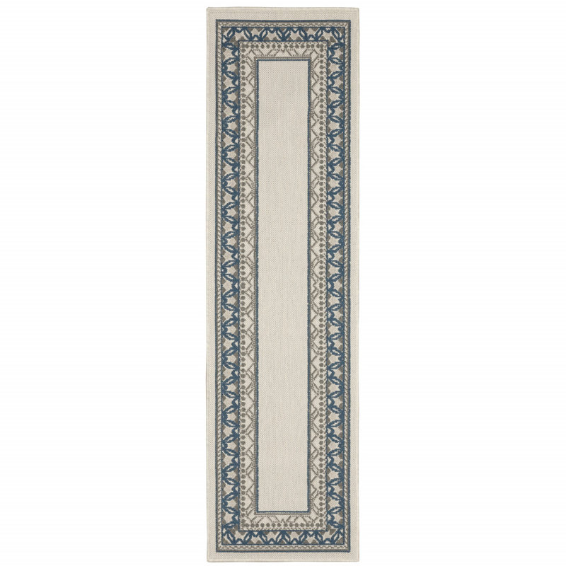 Inessa Geometric Indoor / Outdoor Rug, Runner 1'10" x 7'3"
