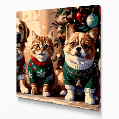 Art mural sur toile de Noël