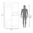 Hall Tree, 2 Doors, 1 Drawer, 1 Shelf, 1 Mirror