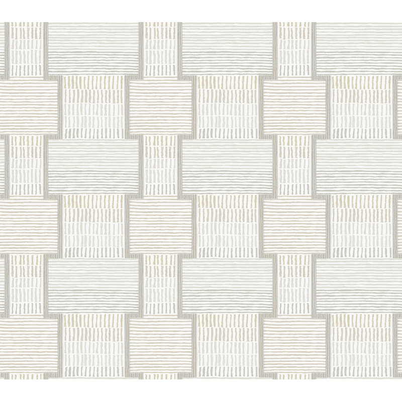Geometric Wallpaper Roll, Gray
