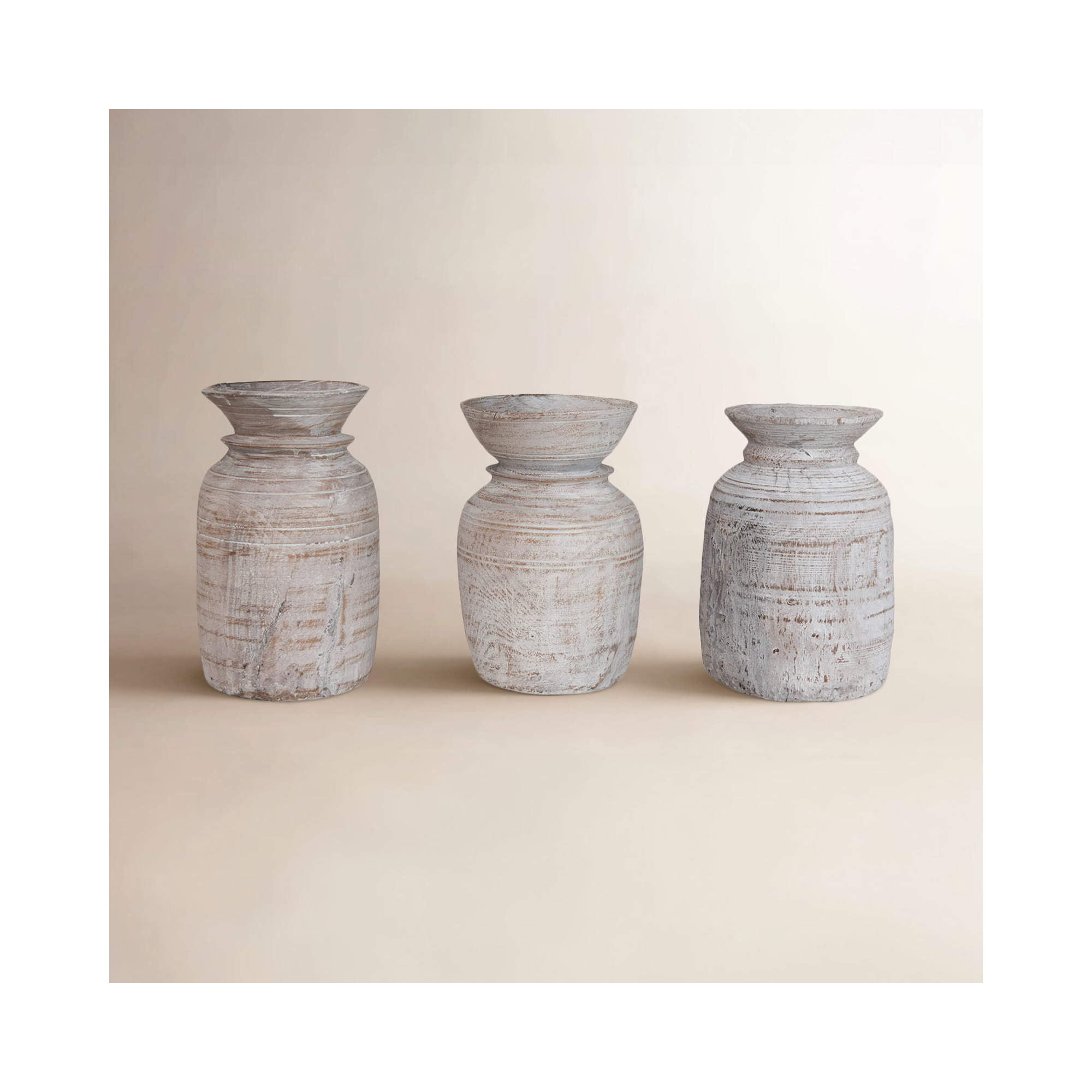 Stonebridge 14'' Wood Table Vase