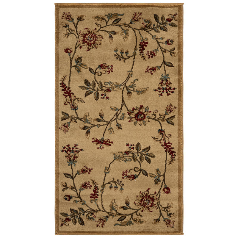 Carolane Performance Floral Rug, Rectangle 2'3" x 4'