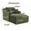  Chaise longue en velours côtelé à compression de 39,60 po Enn -1421787332