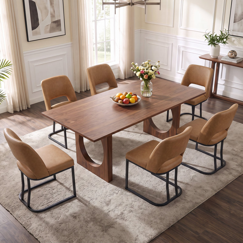 Ensemble de 2 chaises d'appoint rembourrées modernes en similicuir avec cadre en métal pour la cuisine et la salle à manger, ensemble de 2