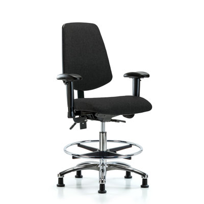 Fauteuil en tissu chromé - FMBCH sans inclinaison