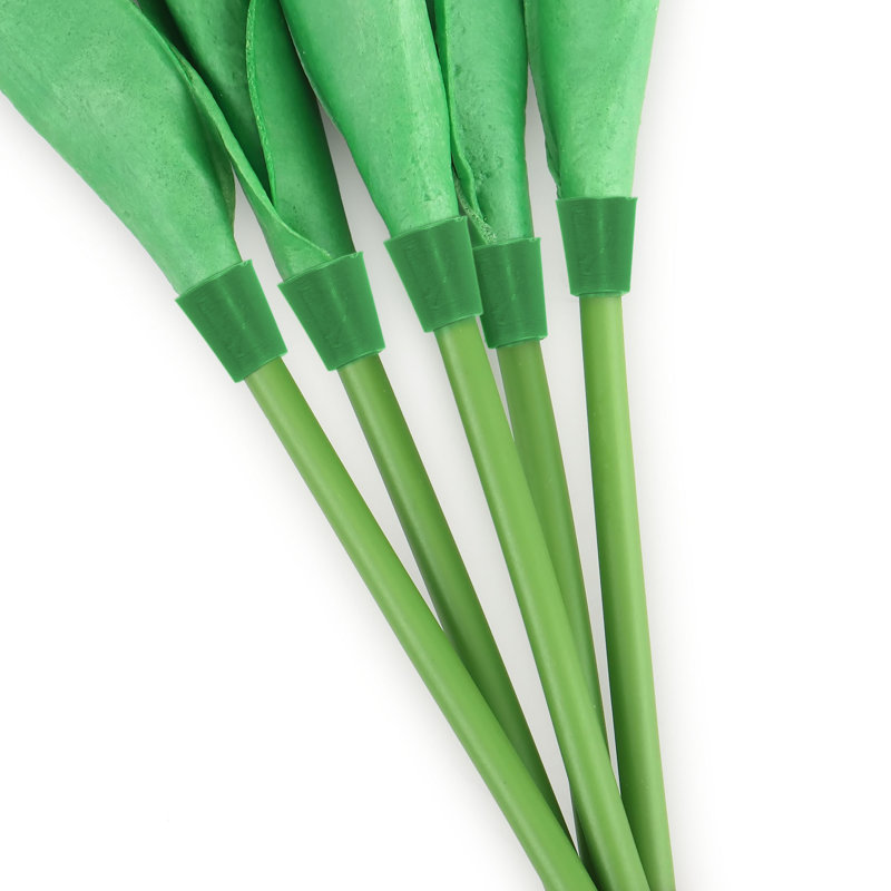 25 pièces de fleurs artificielles tulipes pour la décoration florale, Jaune