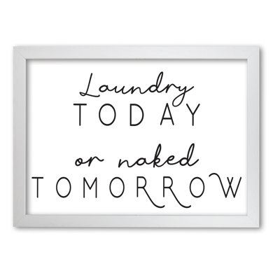 Laundry Today Landscape - Print