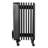 Electric Oil Filled Radiator, 1500W Radiant Space Heater with Dual U-shaped Heating Tubes, Over-Heat Protections,3 Heat Settings,24h Timer, Flexible Casters, Remote Control for Indoor,Black