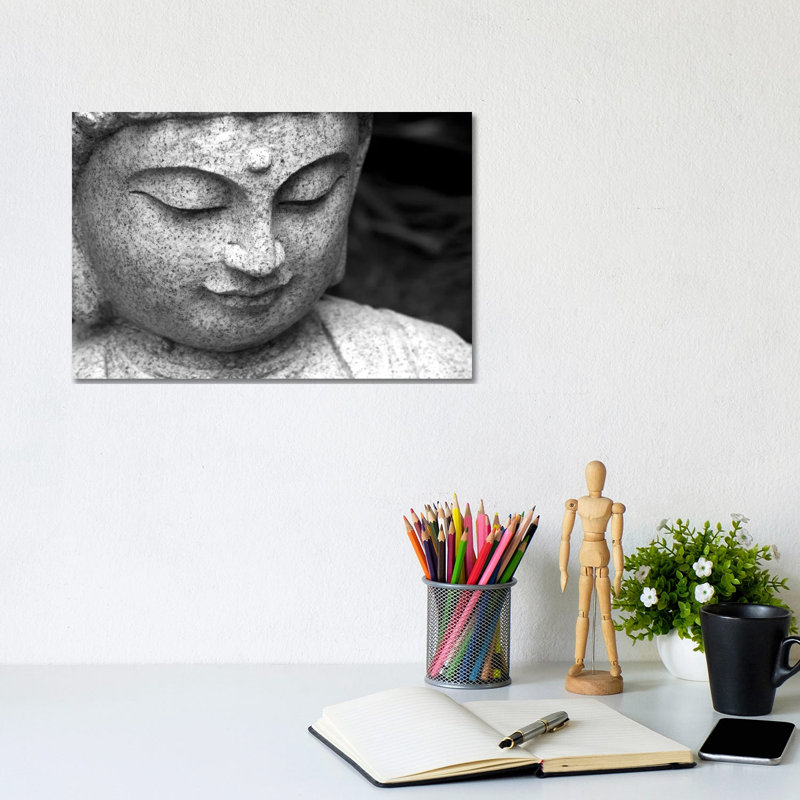 Chinese Buddha 1 Piece Wrapped Canvas Wall Art, 30.48 cm H x 45.72 cm W