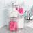 iDesign Stackable Dual Canister for Bathroom Vanity or Countertop  in Primary or Guest Bathrooms