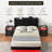 Full Size Bed Frame with LED Lights, Modern Wood Floating Bed Frame with Storage-117326970-117326971