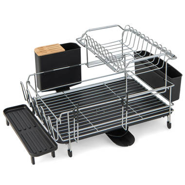 Rebrilliant Loubertha Metal 2 Tier Dish Rack